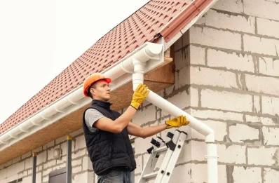 Pose et remplacement de gouttières à Carnas